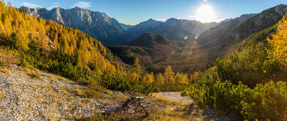 Fototapeta na wymiar Julian Alpes in Slovenia