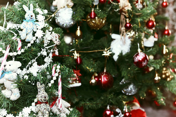 christmas tree decor macro