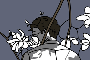 Embracing the shadows - leaves 