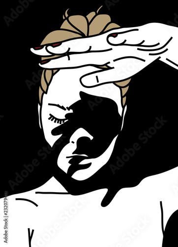 Embracing the shadows - portrait 