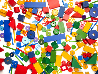 many colour toys