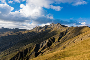 Mountain landscape on Mt Grammos in northern Greece