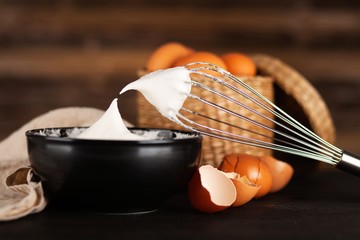 Beaten egg whites