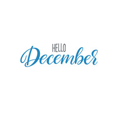 Hello December calligraphy
