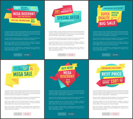 Sale Special Offer Posters Vector Illustration