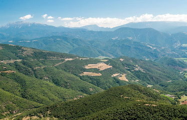 Naklejka na ściany i meble Mountains of the Pyrenees in Spain
