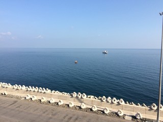 Fototapeta premium Blick auf Meer