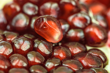 closeup pomegranate seeds 