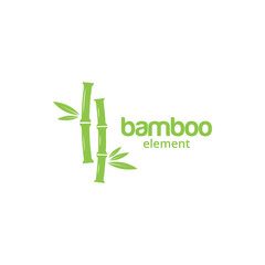 Green bamboo graphic design template vector illustration