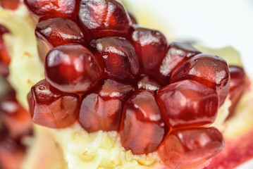 closeup pomegranate seeds 