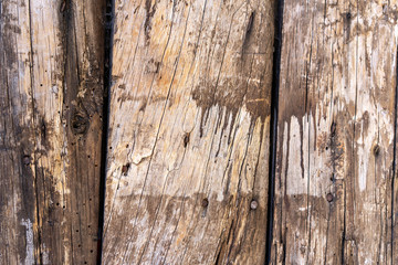 Old shabby wood texture. Wooden rustic background with natural pattern and cracked color paint. Copy space
