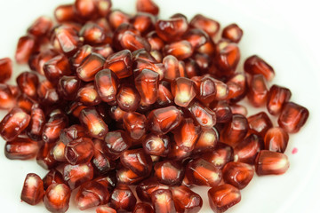closeup pomegranate seeds 