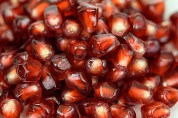 closeup pomegranate seeds 
