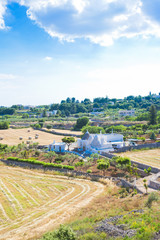 Locorotondo, Apulia - A trulli farmhouse within the calming landscape