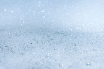 Air bubbles of a bath foam