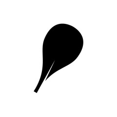 spathulate leaf glyph icon