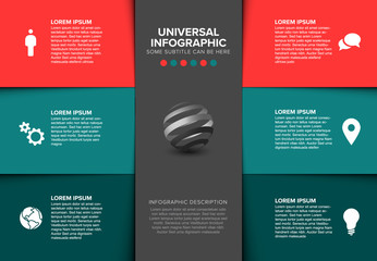 Obraz premium Vector multipurpose Infographic template