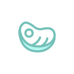 steak icon vector