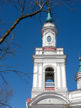 Leningrad region. Kingisepp. The bell tower of St. Catherine's Cathedral