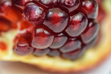 pomegranate close up