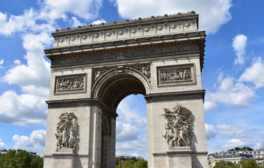 Fototapeta na wymiar Arc de Triomphe. Paris, France.