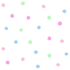 seamless watercolor patterns of spots on white background. It is a hand drawn. watercolor print for clothes, paper. sweet designer element for children