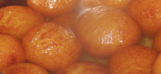 Closeup of Gulab Jamun, Indian Dessert