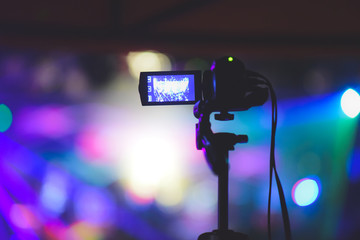 camcorder recording concert