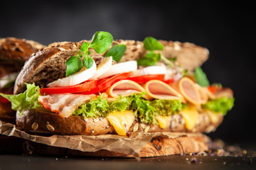 Classic BLT sandwiches