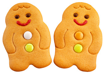TWO GINGERBREAD MEN CUT OUT