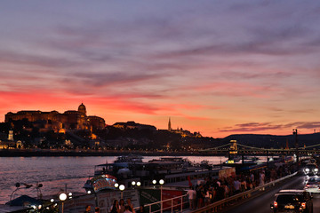 Fototapeta na wymiar Budapest Sunset