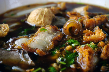 Paste of rice flour ,fatty foods