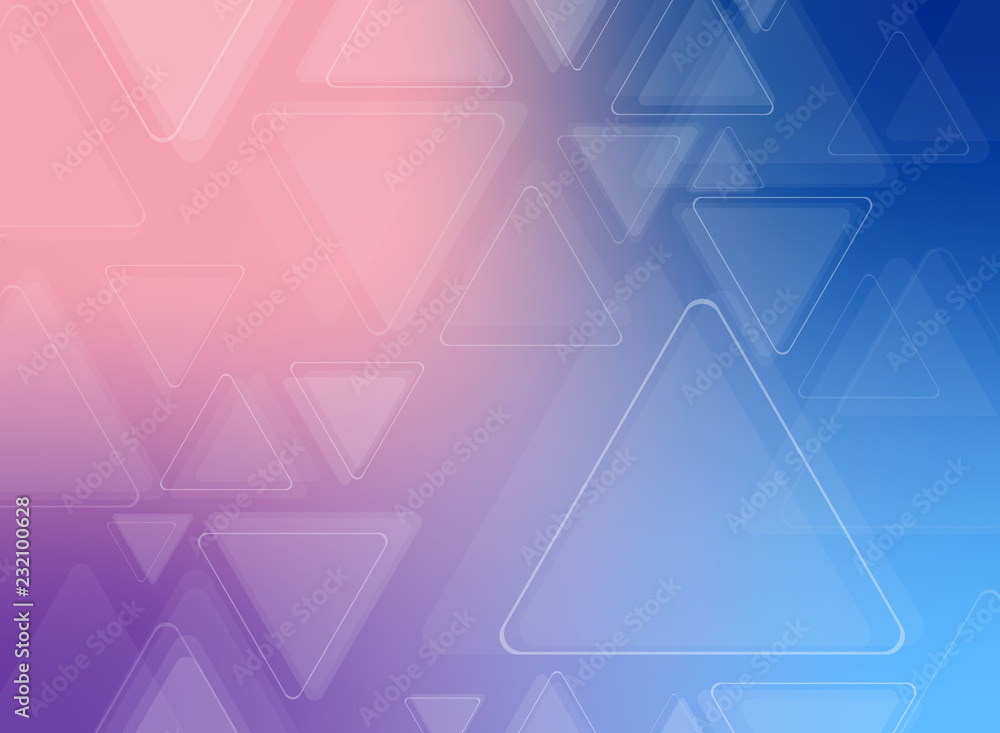 Poster abstract of futuristic colorful triangle pattern background.
