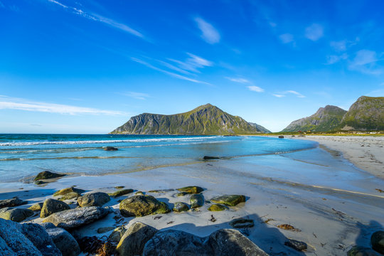 Norway, Lofoten, Flakstadoya, Ramberg Beach