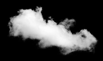 Cloud isolated on a black background