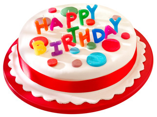 HAPPY BIRTHDAY CAKE CUT OUT