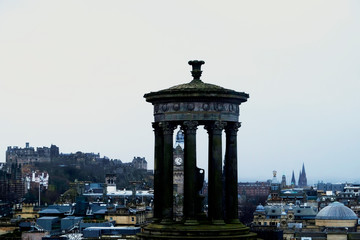 Fototapeta na wymiar Calton Hill of Edinburgh