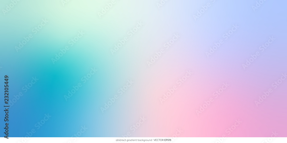 Leinwandbilder vector abstract colorful background blurred gradient pastel color palette