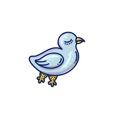 Fototapeta premium sea bird illustration.
