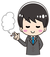 Men smoking cigarettes