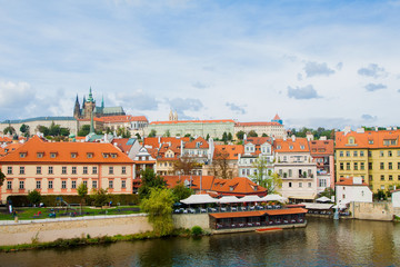 view of city of prague czech republic