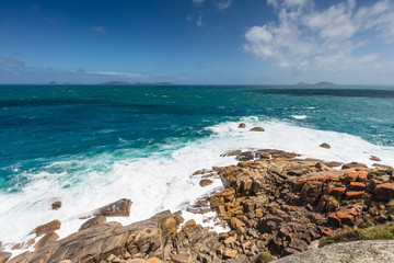 Norman Point lookout of Norman beach in Wilsons promontory national park, victoria, Australia