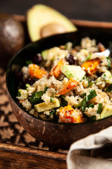 Quinoa salad in a bowl
