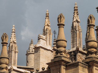 Obraz premium Seville cathedral spires detail
