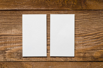 white blank business card
