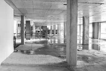 Concrete skeleton of a floor