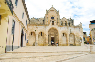 Fototapeta na wymiar San Giovanni Battista church of Matera