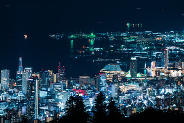 Obraz premium 神戸の夜景 掬星台より