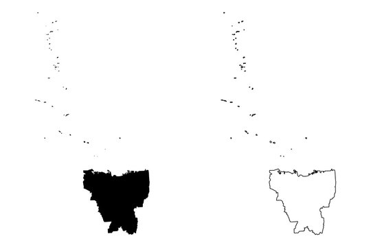 Jakarta (Subdivisions of Indonesia, Provinces of Indonesia) map vector illustration, scribble sketch Special Capital Region of Jakarta map