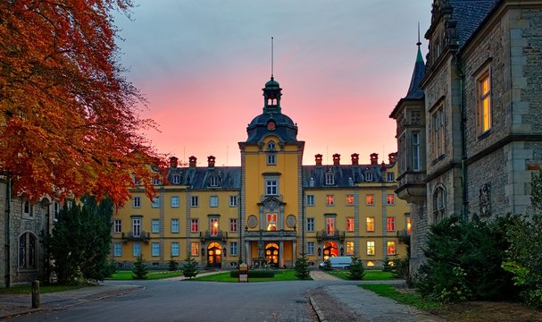 Schloss Bückeburg in der Abenddämmerung